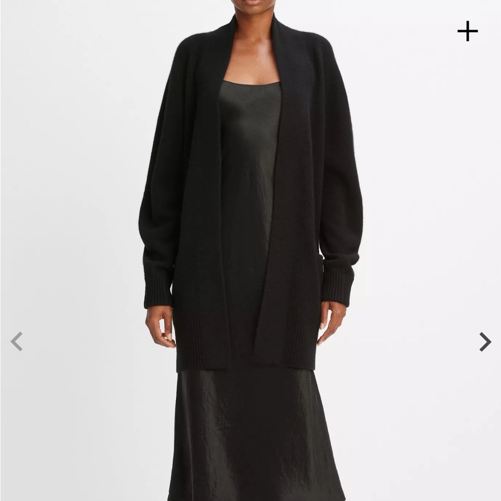 Vince Cashmere Open-Front Cardigan